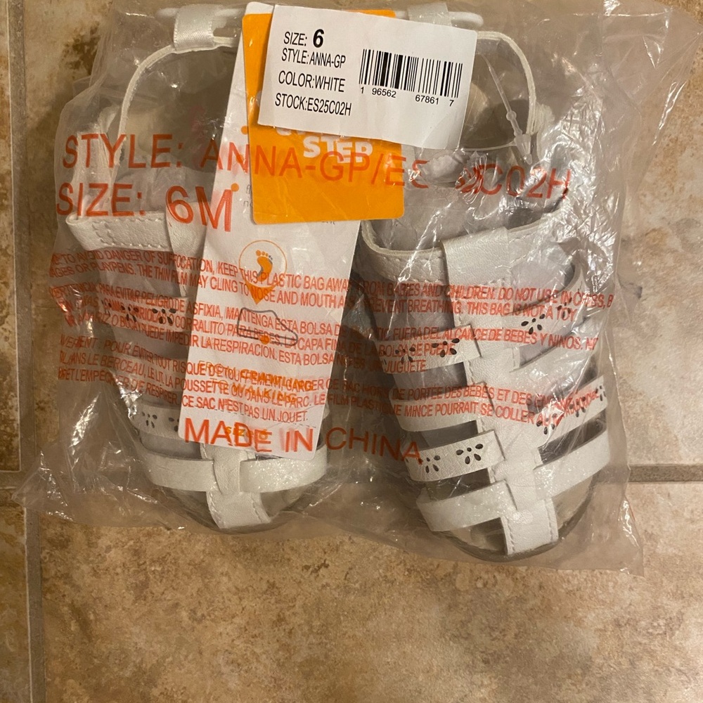 Carter's White Strappy Sandals